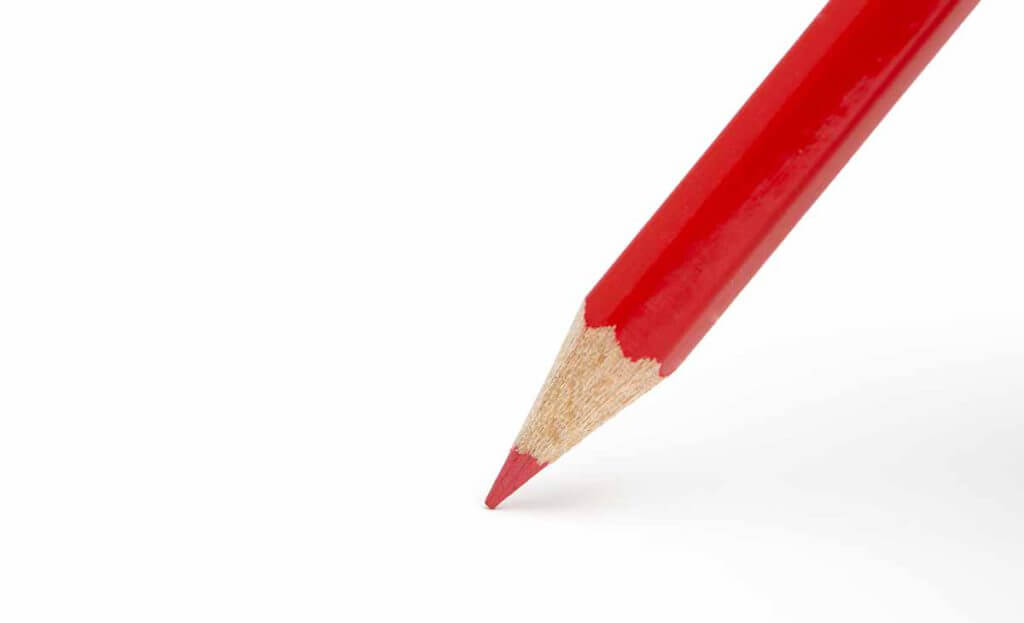 おまじない：赤色鉛筆