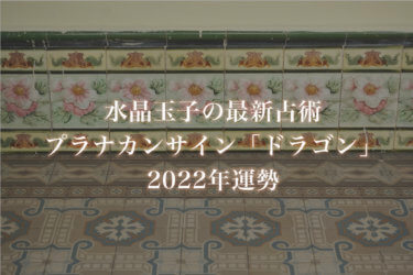 【水晶玉子】プラナカンサイン「ドラゴン」の2022年運勢※無料占い