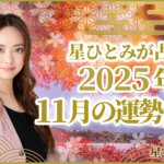星ひとみが占う2025年11月の運勢占い